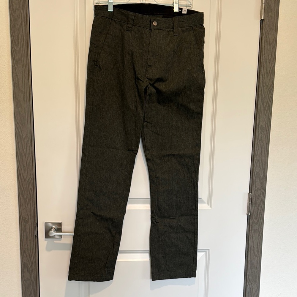 Men's Volcom Grey True to This Casual Pants. Size 31. Pre-owned.